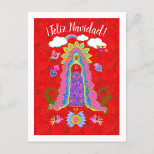 Fröhliche Weihnachten Lady of Guadalupe Postkarte