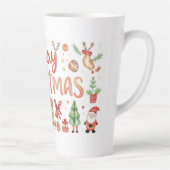 Fröhliche Weihnachten Latte Tasse (Rechts)