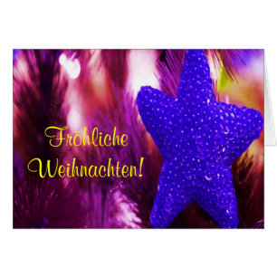 Fröhliche Weihnachten - Lila Star II