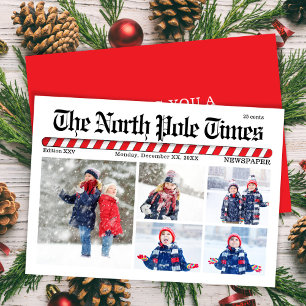 Fröhliche Weihnachten Lustige Fotocollage Zeitung
