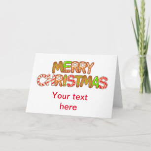 Fröhliche Weihnachten Lustiger Text Wörter Benutze Karte