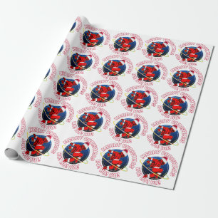 FROHLICHE WEIHNACHTEN LUSTIGER WELTRAUMASTRONAUT GESCHENKPAPIER