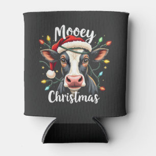 Fröhliche Weihnachten Lustiges Xmas Kuh Rinderlieb Dosenkühler