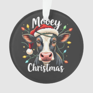 Fröhliche Weihnachten Lustiges Xmas Kuh Rinderlieb Ornament