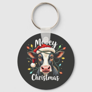Fröhliche Weihnachten Lustiges Xmas Kuh Rinderlieb Schlüsselanhänger
