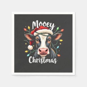 Fröhliche Weihnachten Lustiges Xmas Kuh Rinderlieb Serviette