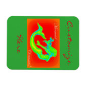 fröhliche Weihnachten Magnet (Horizontal)