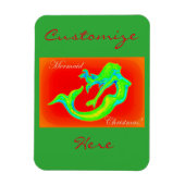 fröhliche Weihnachten Magnet (Vertikal)