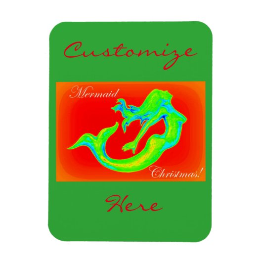 fröhliche Weihnachten Magnet (Vertikal)