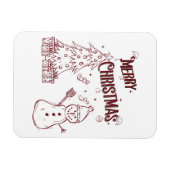 Fröhliche Weihnachten Magnet (Horizontal)