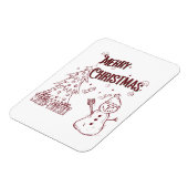 Fröhliche Weihnachten Magnet (Linke Seite)