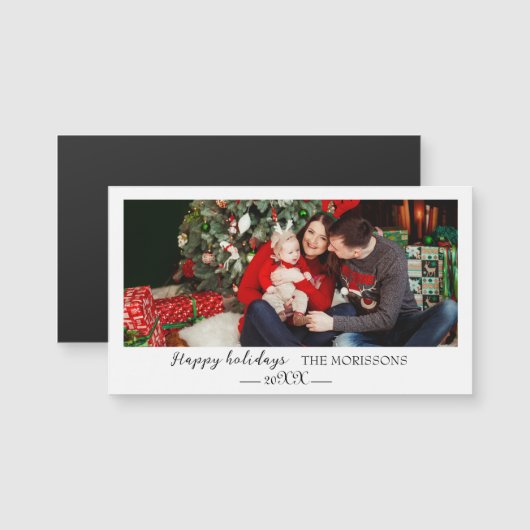 fröhliche Weihnachten Magnetkarte (Vorne/Hinten)