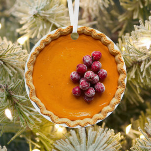 Fröhliche Weihnachten mit Beeren Kürbiskuchen Ornament Aus Metall