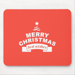 Fröhliche Weihnachten mit besten Wünschen Mousepad