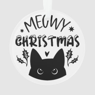 Fröhliche Weihnachten mit Katzen: Festliches Katze Ornament