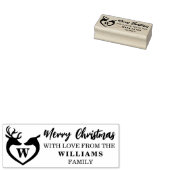 Fröhliche Weihnachten mit Liebe aus der Familie Gummistempel (Stempel)