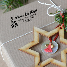 Fröhliche Weihnachten mit Liebe aus der Familie Gummistempel