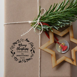 Fröhliche Weihnachten mit Liebe aus der Familie Gummistempel