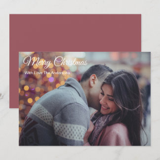 Fröhliche Weihnachten mit Liebe Romantisches Famil