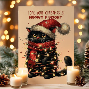 Fröhliche Weihnachten mit Meowy & Bright Katzen-We