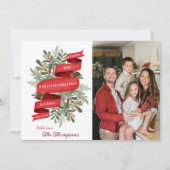 Fröhliche Weihnachten Moderne 1 Foto niedlich (Vorderseite)