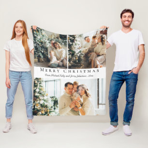 fröhliche Weihnachten moderne Drehbuch 3 Fotos Col Fleecedecke