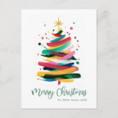 Fröhliche Weihnachten Moderne Farbige (Vorderseite)