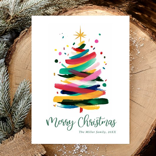 Fröhliche Weihnachten Moderne Farbige