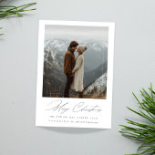 Fröhliche Weihnachten Moderne Fotokarte