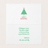 Fröhliche Weihnachten Moderne Patchwork-Weihnachts (Innenseite Aufgefaltet)