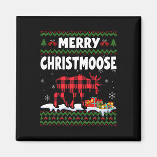 Fröhliche Weihnachten Moose Lover Xmas Holid Magnet