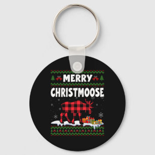 Fröhliche Weihnachten Moose Lover Xmas Holid Schlüsselanhänger