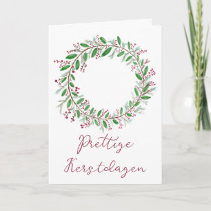 Fröhliche Weihnachten, niederländischer Weihnachts Feiertagskarte
