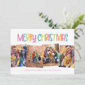 Fröhliche Weihnachten niedlichen hellen Spaß vier  (Stehend Vorderseite)