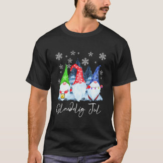 Fröhliche Weihnachten Nordische Gnome Tomte Nisse T-Shirt