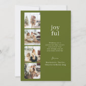 Fröhliche Weihnachten Personalisierte 4-Foto-Colla (Vorderseite)