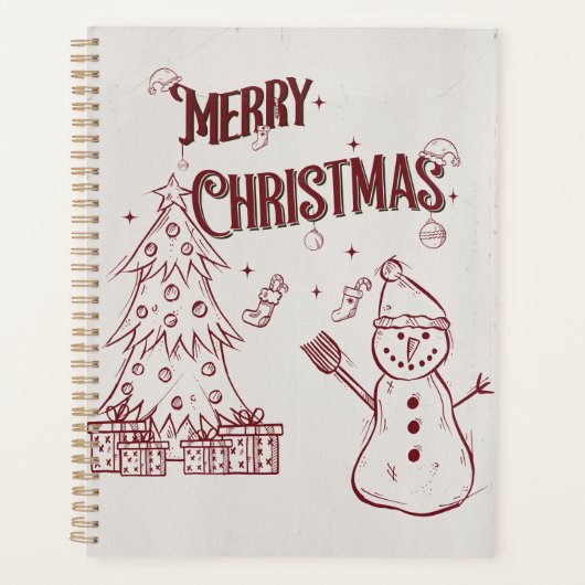 Fröhliche Weihnachten Planer (Vorderseite)