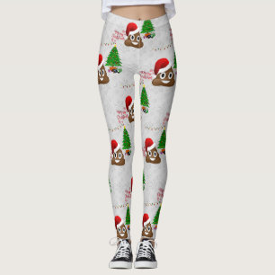 fröhliche Weihnachten poo emoji Leggings