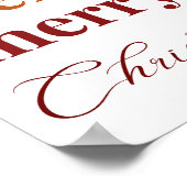 fröhliche Weihnachten Poster (Ecke)