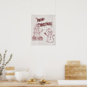 Fröhliche Weihnachten Poster (Küche)