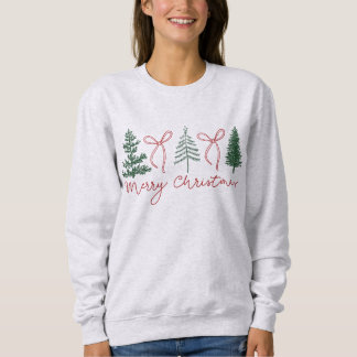 Fröhliche Weihnachten Preppy Coquette Sweatshirt