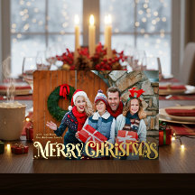 Fröhliche Weihnachten Retro-Schrift | Benutzerdefi