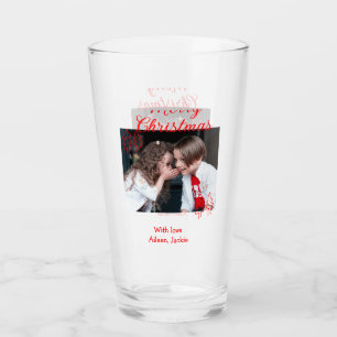 Fröhliche Weihnachten Retro-Weihnachtsbaum Kinderf Glas
