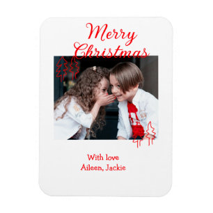 Fröhliche Weihnachten Retro-Weihnachtsbaum Kinderf Magnet