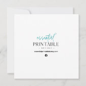 Fröhliche Weihnachten Retro-Weihnachtskarte Mitteilungskarte (Rückseite)