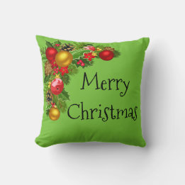 Fröhliche Weihnachten Reversible Feiertage Kissen