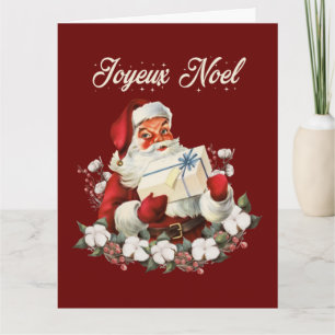 Fröhliche Weihnachten Rote Weihnachten Vintage Wei Karte