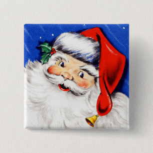 Fröhliche Weihnachten Santa Button