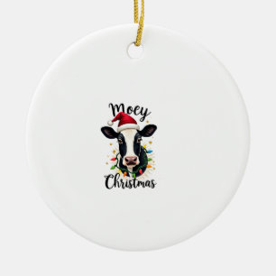 Fröhliche Weihnachten Santa Weihnachtsbeleuchtung  Keramik Ornament