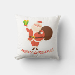 Fröhliche Weihnachten Santa Wurfkissen Kissen